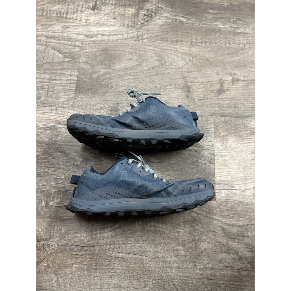 Altra Lone Peak 6 women’s Size 9 Blue Gray Topo Map Trail Running Shoes Sneaker - Picture 3 of 6